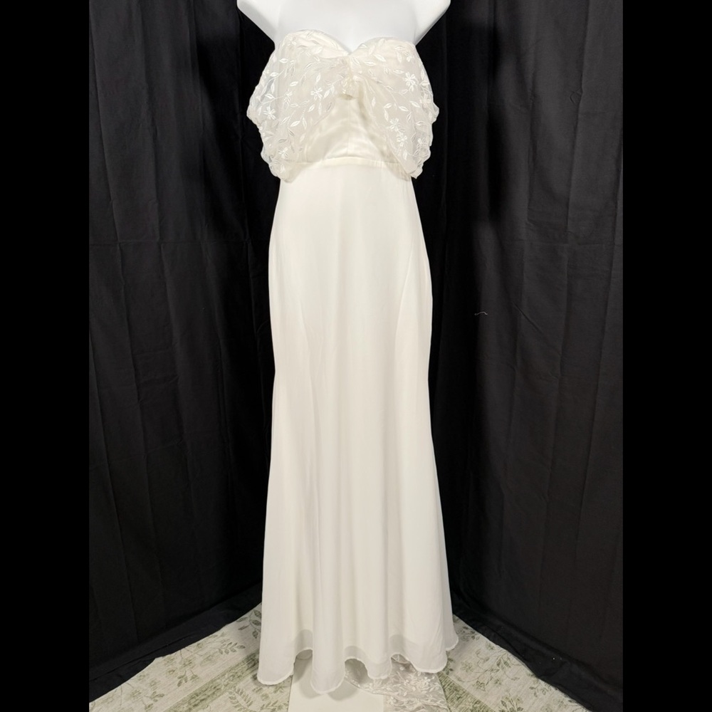 Lulus Beloved Beginning White Embroidered Off-the-Shoulder Maxi Dress Size XS